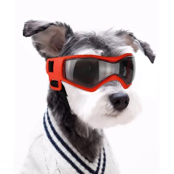 הכלב משקפי שמש, כלב גדול משקפי שמש הכלב משקפי מגן UV להגנת חיית המחמד משקפיים עם רצועה מתכווננת גדולות ובינוניות לעשות